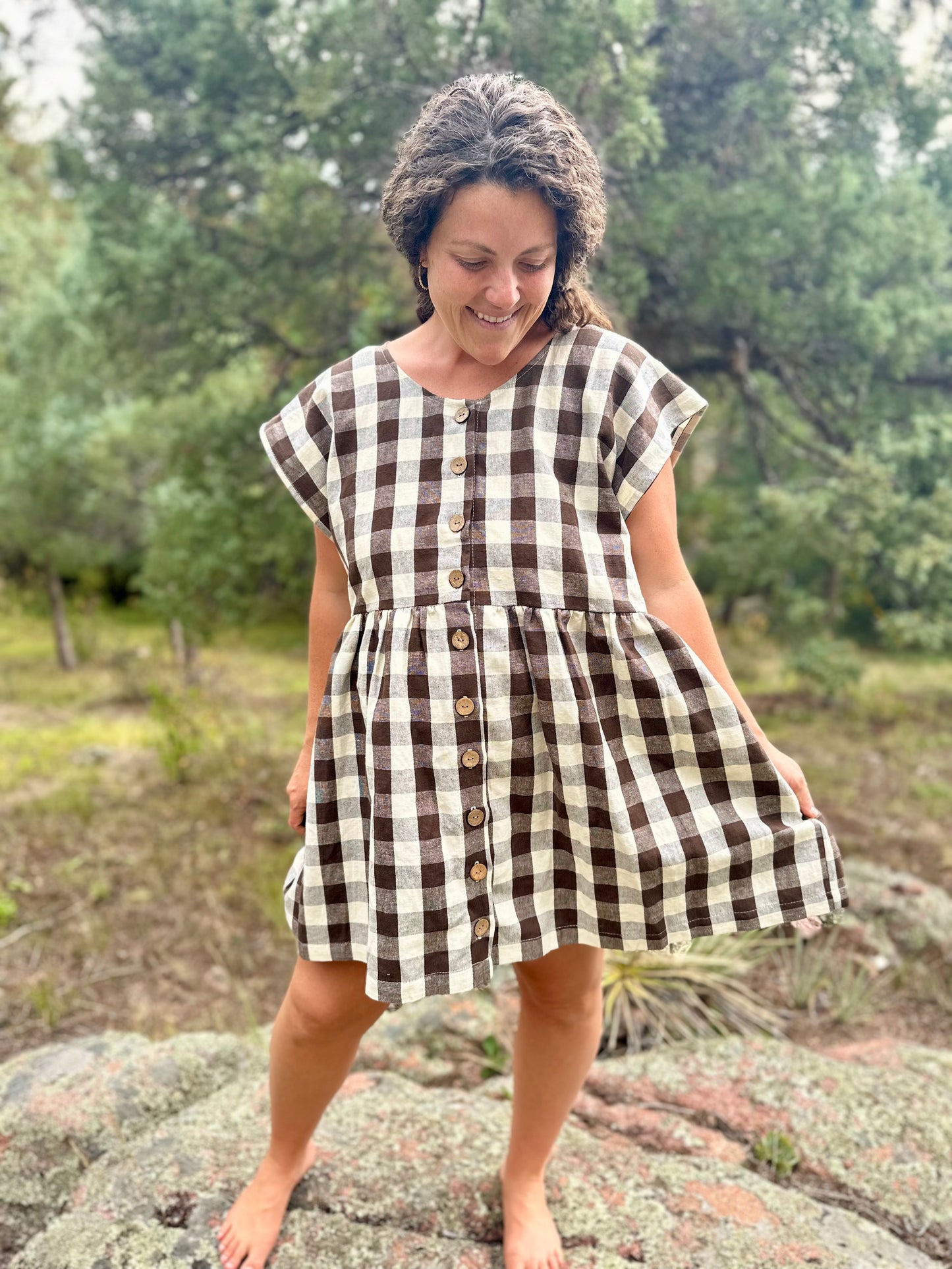 The Original Dress, Brown Gingham